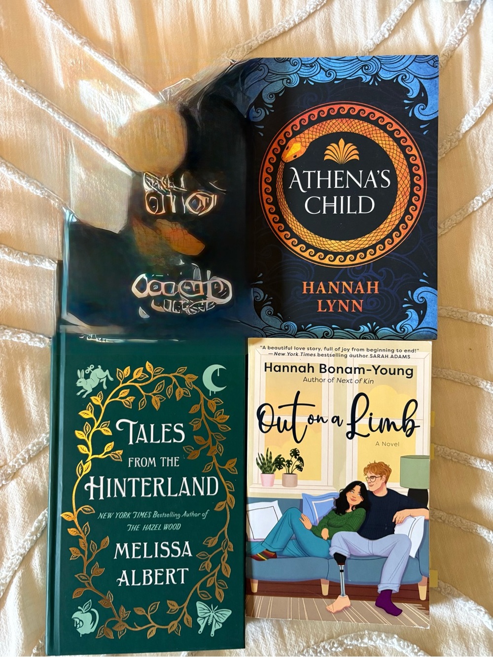 Assorted Book Lot — Athena's Child, Tales from the Hinterland, Out on a Limb